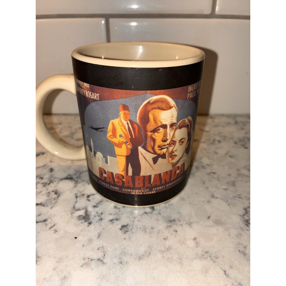Casablanca Movie Poster Coffee Mug Humphrey‎ Bogart Ingrid Bergman Ceramic Cup